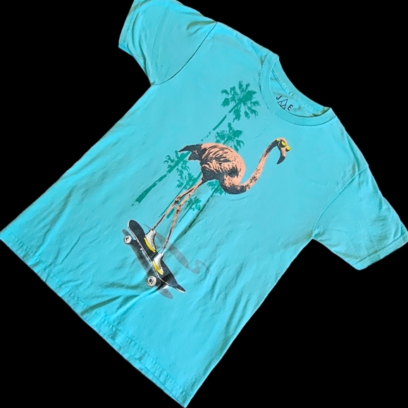 JEM Tops - T-shirt JEM, scatung flamingo, size M